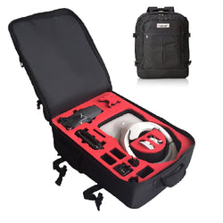 MC-CASES ® Professional backpack suitable for DJI Mavic Pro with space for batteries and lots of accessories (DJI Goggles also RE and Mavic Pro Combo Backpack Black)