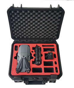 Professional transport case suitable for DJI Mavic Pro and Platinum with space for 4 batteries and accessories from MC-CASES - Made in Germany - Outdoor case - IP67 waterproof - 5 year guarantee - Compact V2.0