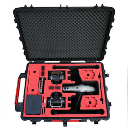Professional transport case for DJI Inspire 2 - Landing Mode - Space for X4S / X5S - 20 batteries, lenses and much more