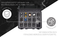 MC-CASES® Watch case Transport case for up to 14 watches - Waterproof - Lockable - Extremely protected
