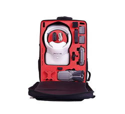 MC-CASES® Transport Backpack for DJI Mavic 2 & DJI Goggles and DJI Standard and Smart Controller - Space for 4 batteries and accessories from MC-CASES - Made in Germany - With rain cape